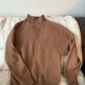 Cozy Brown Knit Sweater